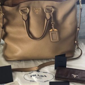 Prada Vitelli Daino Tote